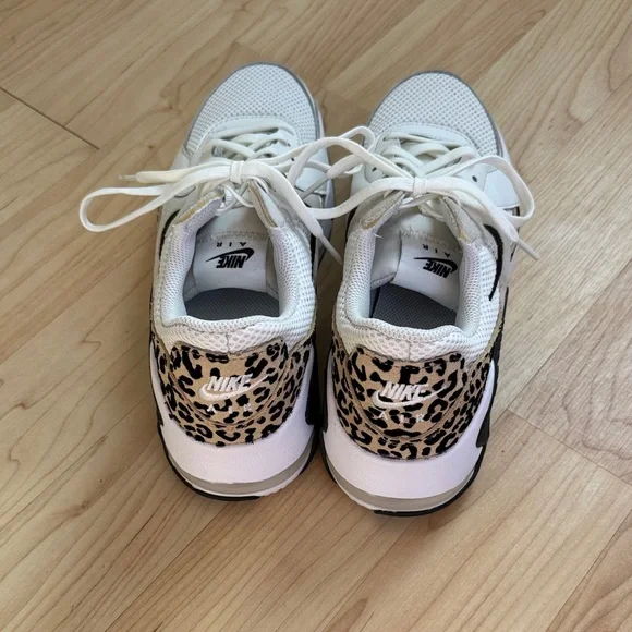 Nike Women's White and Leopard Print Sneakers - Picture 3 of 4